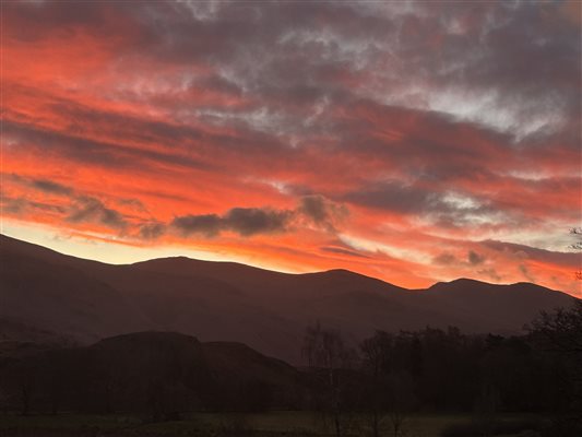 sunrise from brackenrigg